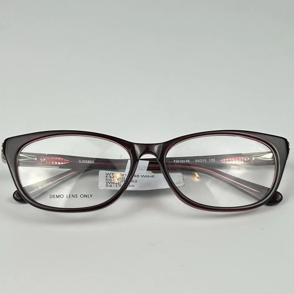 Designer Looks for Less FM16048 Women Eyeglasses Frame Wine Cat Eye 54-15-135 mm